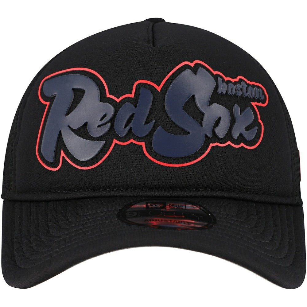 Boston Red Sox New Era Retro Bold A-Frame Trucker 9FORTY Adjustable Hat Near Me