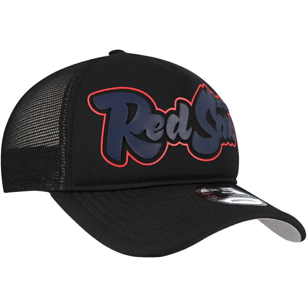 Boston Red Sox New Era Retro Bold A-Frame Trucker 9FORTY Adjustable Hat Near Me