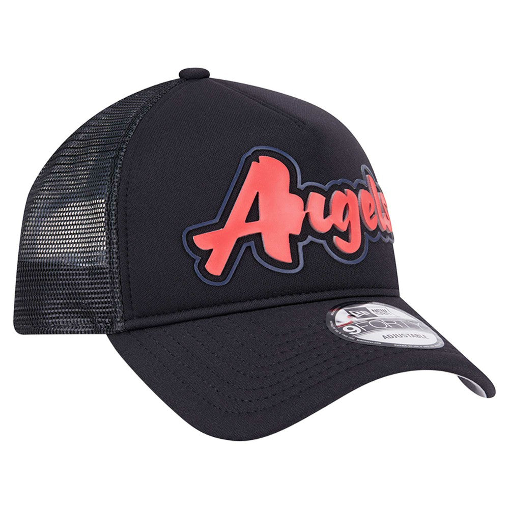 Los Angeles Angels New Era Retro Bold A-Frame Trucker 9FORTY Adjustable Hat Outlet