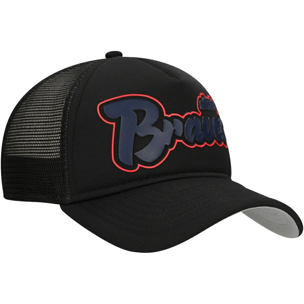 Atlanta Braves New Era Retro Bold A-Frame Trucker 9FORTY Adjustable Hat Online
