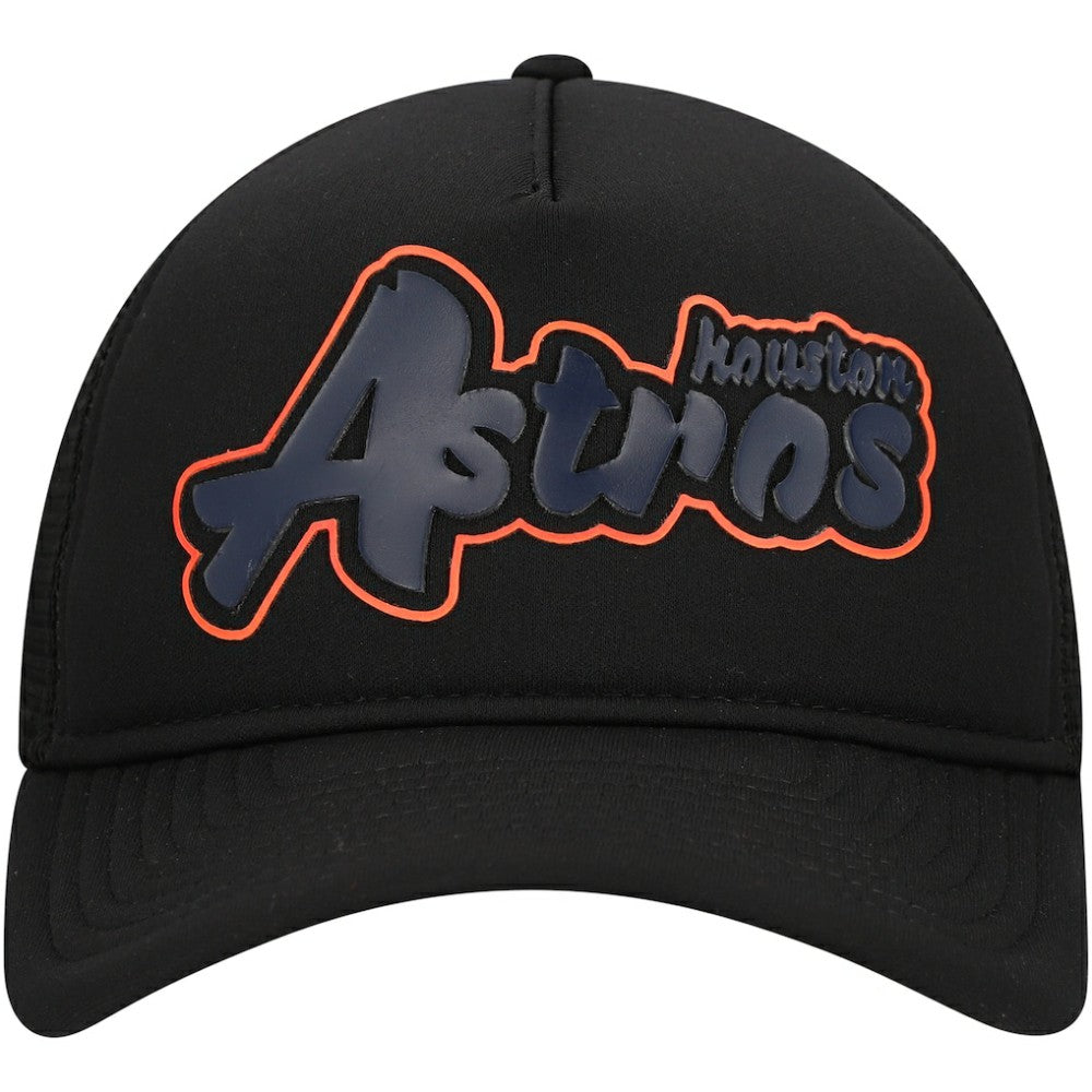 Houston Astros New Era Retro Bold A-Frame Trucker 9FORTY Adjustable Hat Discount