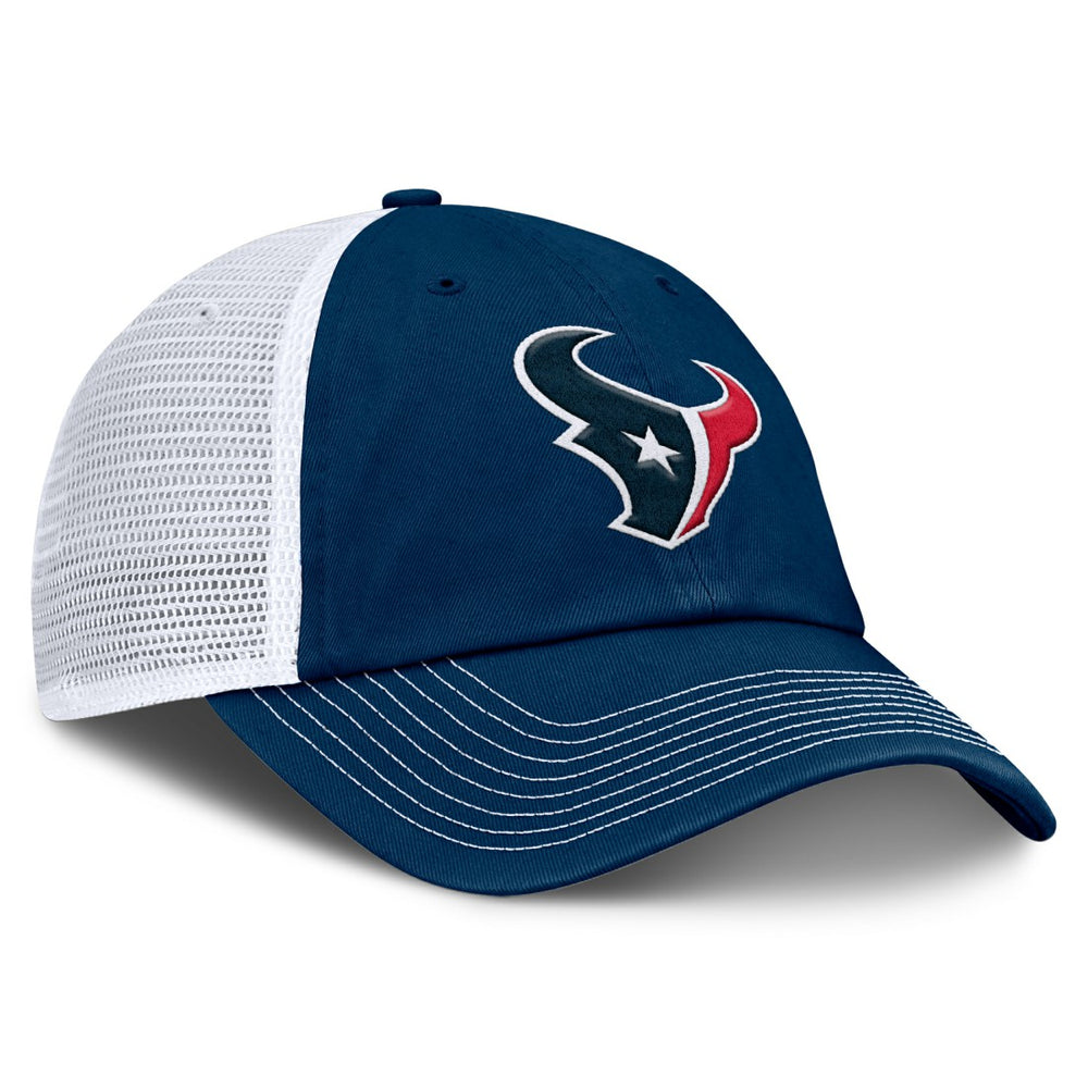 Houston Texans Trucker Adjustable Hat - Navy/White - Fanatics
