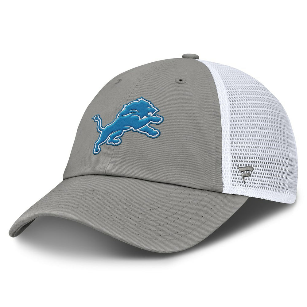 Detroit Lions Trucker Adjustable Hat - Gray/White - Fanatics