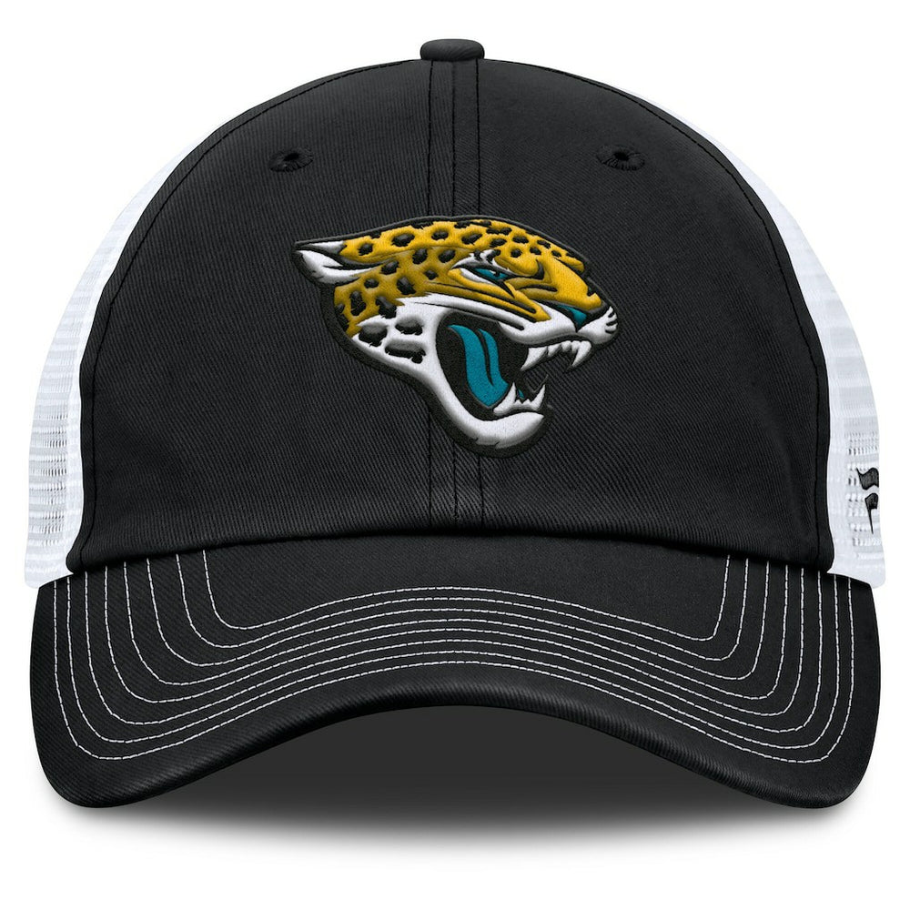 Jacksonville Jaguars Trucker Adjustable Hat - Black/White - Fanatics