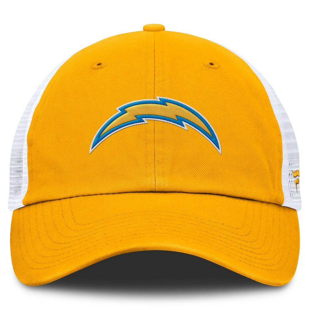 Los Angeles Chargers Trucker Adjustable Hat - Gold/White - Fanatics