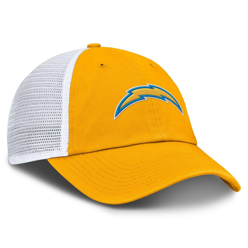 Los Angeles Chargers Trucker Adjustable Hat - Gold/White - Fanatics
