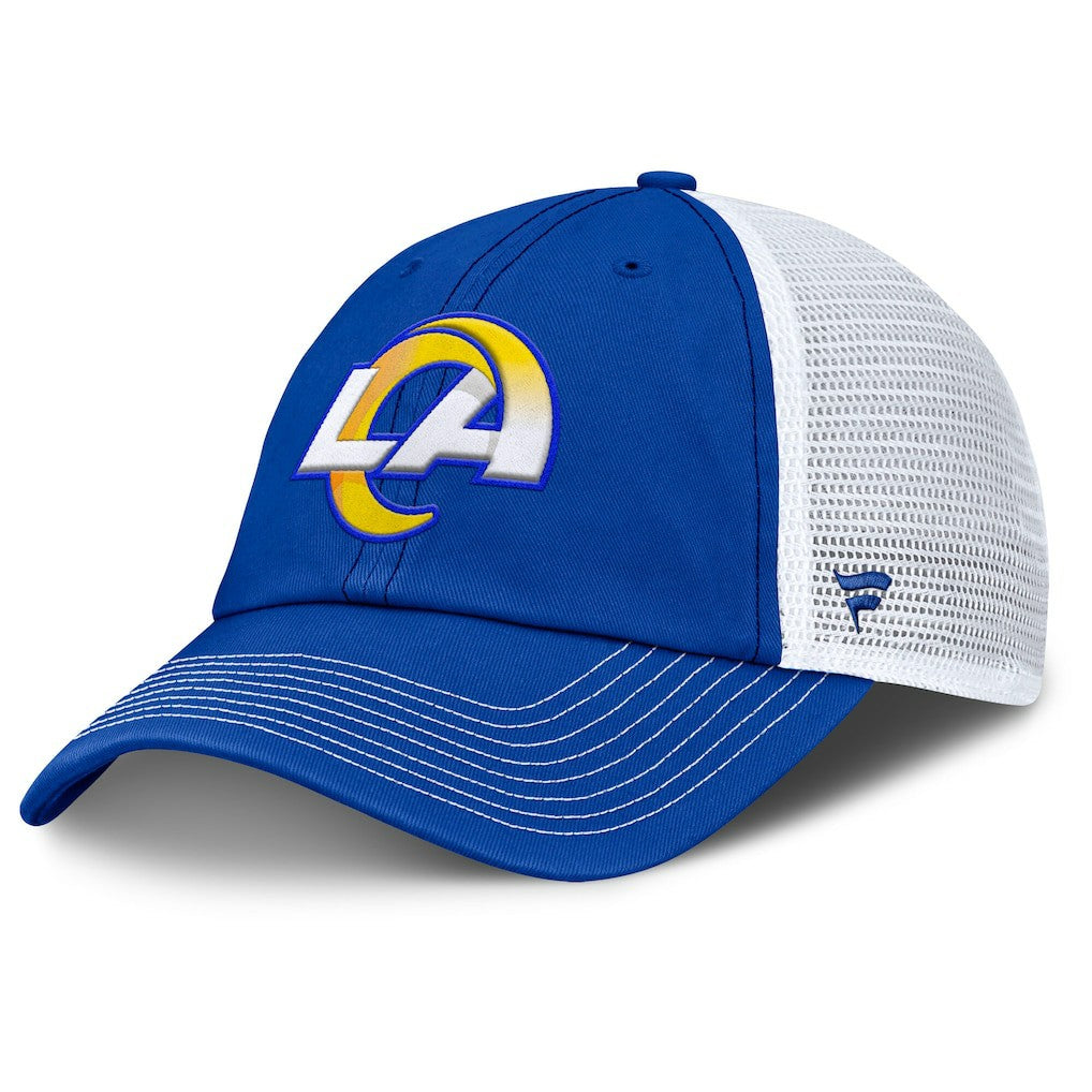 Los Angeles Rams Trucker Adjustable Hat - Royal/White - Fanatics