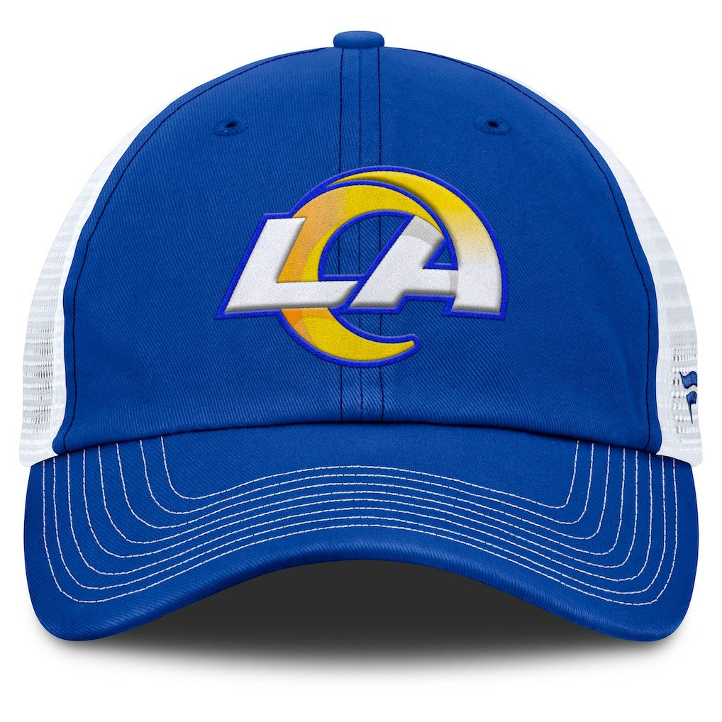 Los Angeles Rams Trucker Adjustable Hat - Royal/White - Fanatics