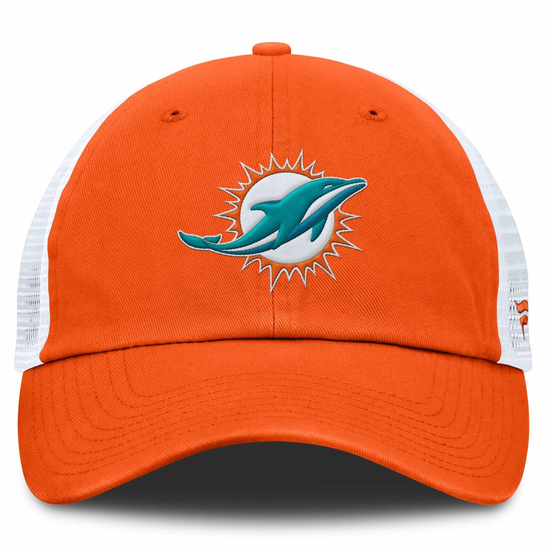 Miami Dolphins Trucker Adjustable Hat - Orange/White - Fanatics