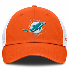 Miami Dolphins Trucker Adjustable Hat - Orange/White - Fanatics