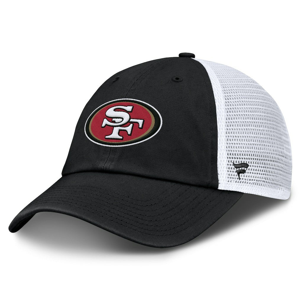 San Francisco 49ers Trucker Adjustable Hat - Black/White - Fanatics