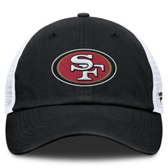 San Francisco 49ers Trucker Adjustable Hat - Black/White - Fanatics
