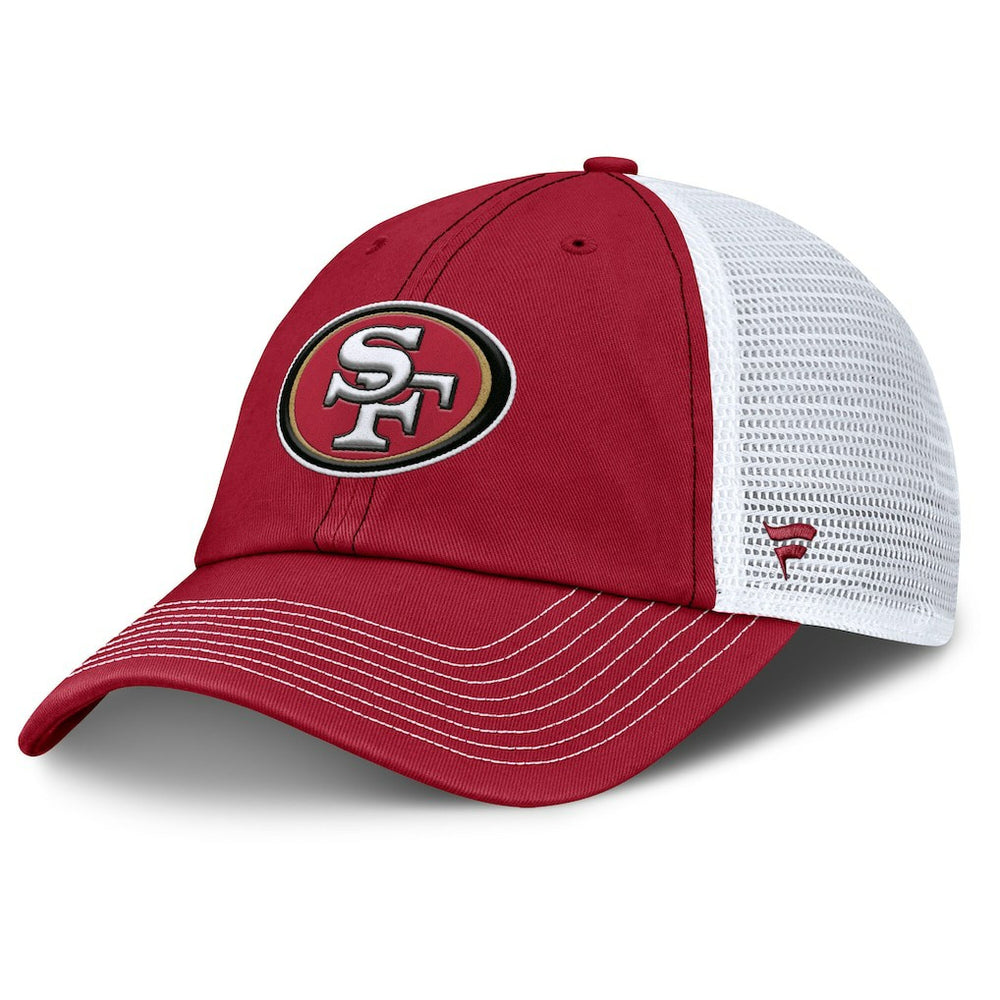 San Francisco 49ers Trucker Adjustable Hat - Scarlet/White - Fanatics