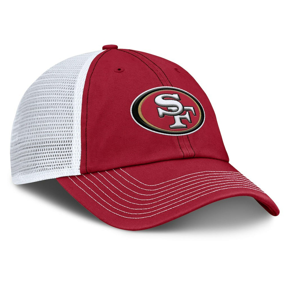 San Francisco 49ers Trucker Adjustable Hat - Scarlet/White - Fanatics