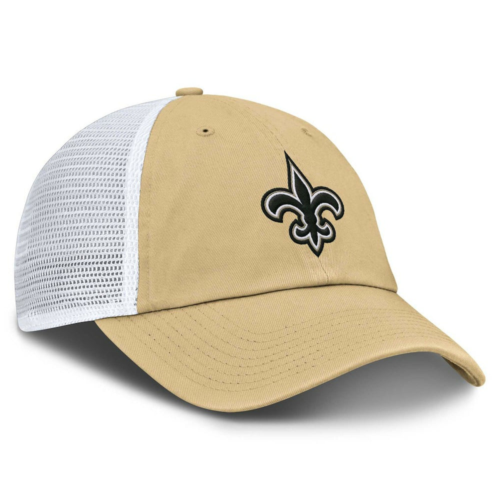 New Orleans Saints Trucker Adjustable Hat - Gold/White - Fanatics