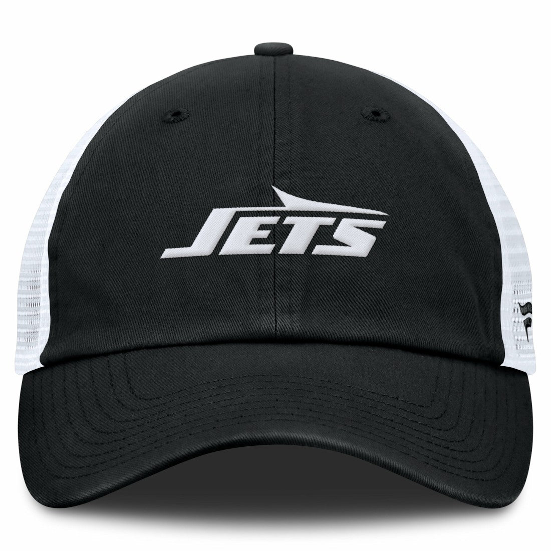 New York Jets Trucker Adjustable Hat - Black/White - Fanatics