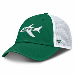 New York Jets Vintage Trucker Adjustable Hat - Kelly Green/White - Fanatics