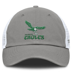 Philadelphia Eagles Vintage Trucker Adjustable Hat - Gray/White - Fanatics
