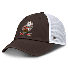 Cleveland Browns Vintage Trucker Adjustable Hat - Brown/White - Fanatics