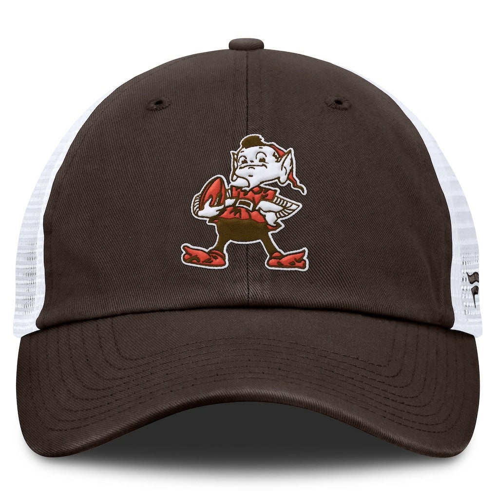 Cleveland Browns Vintage Trucker Adjustable Hat - Brown/White - Fanatics