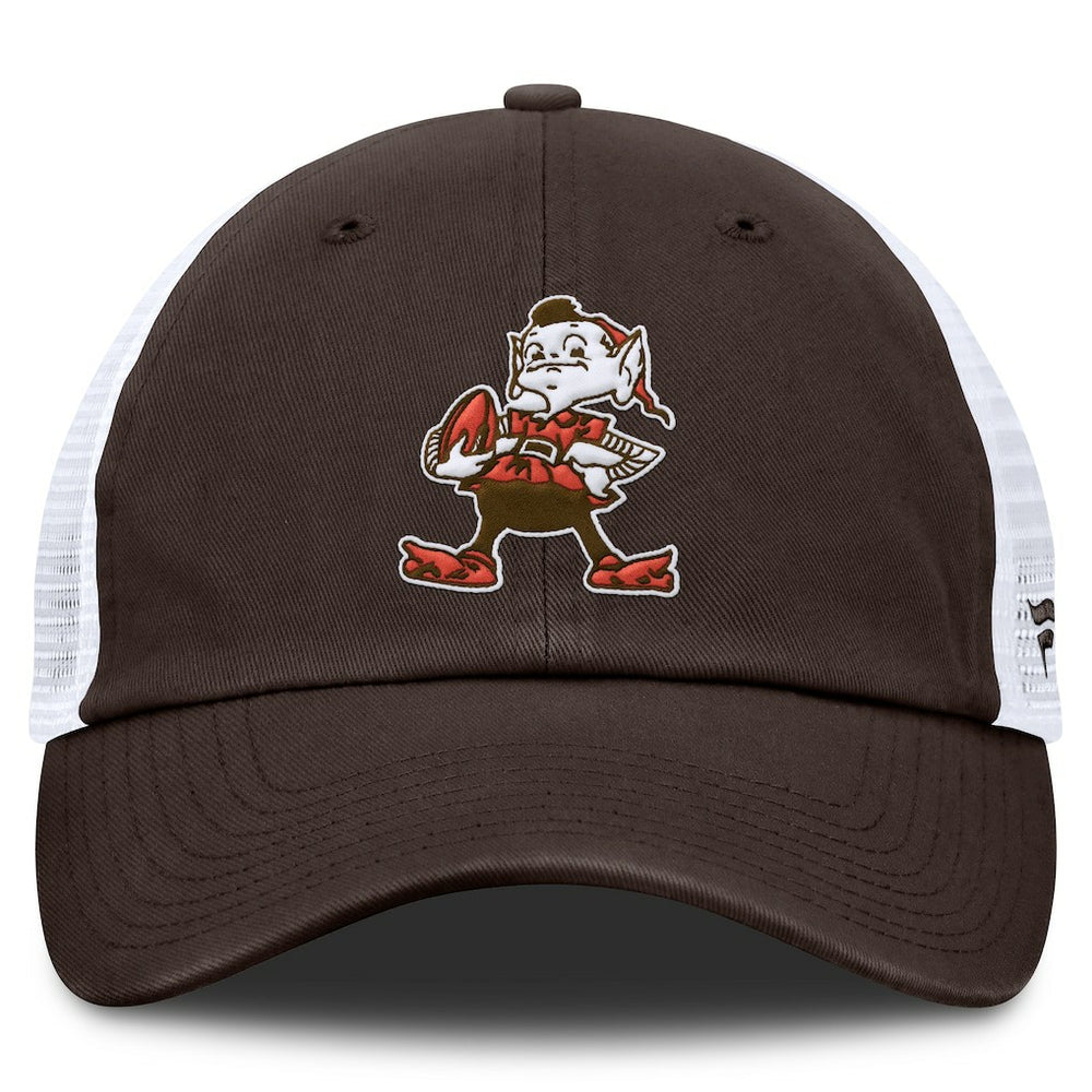 Cleveland Browns Vintage Trucker Adjustable Hat - Brown/White - Fanatics