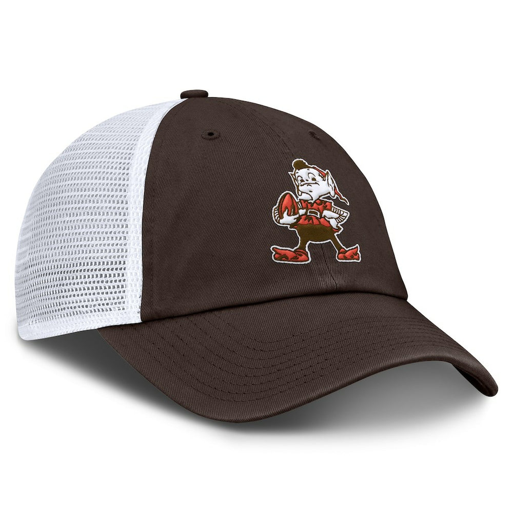 Cleveland Browns Vintage Trucker Adjustable Hat - Brown/White - Fanatics