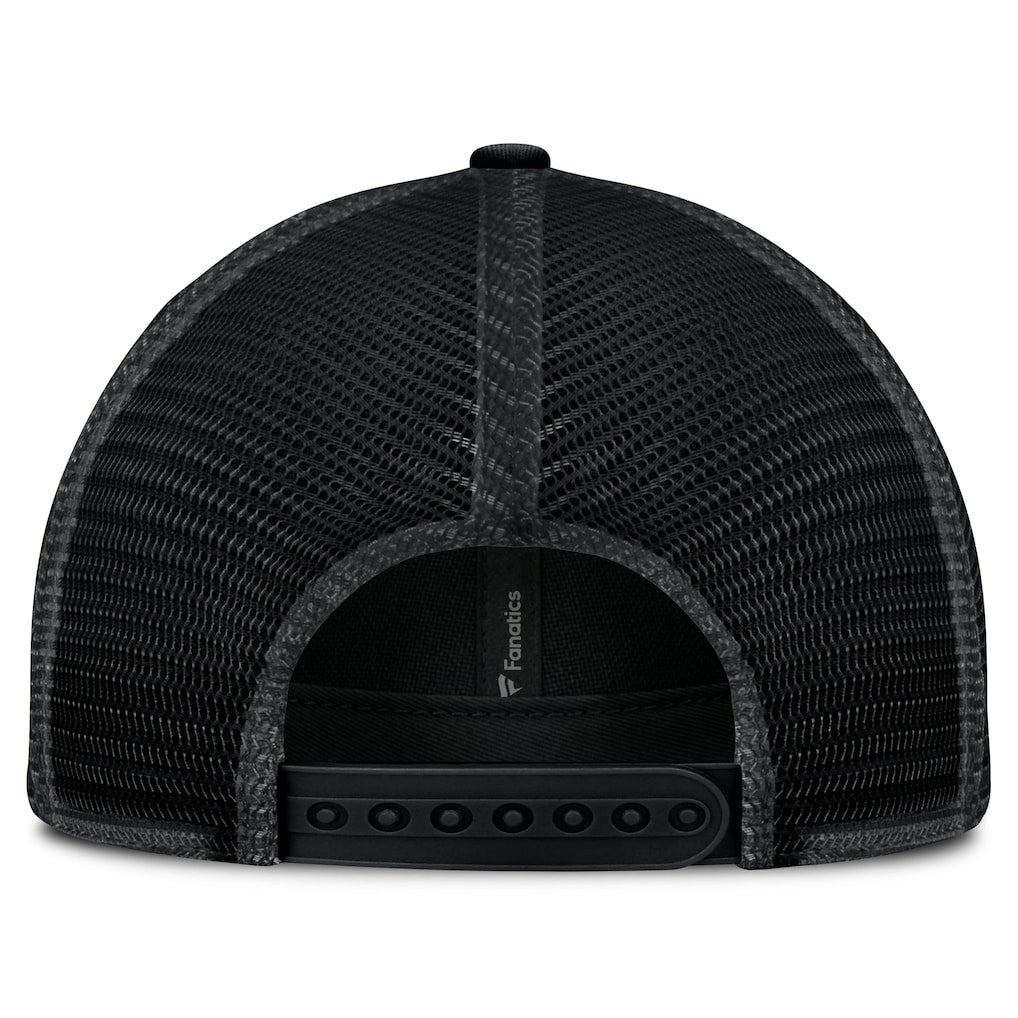 Las Vegas Raiders Basic Black on Black Trucker Adjustable Hat - Fanatics