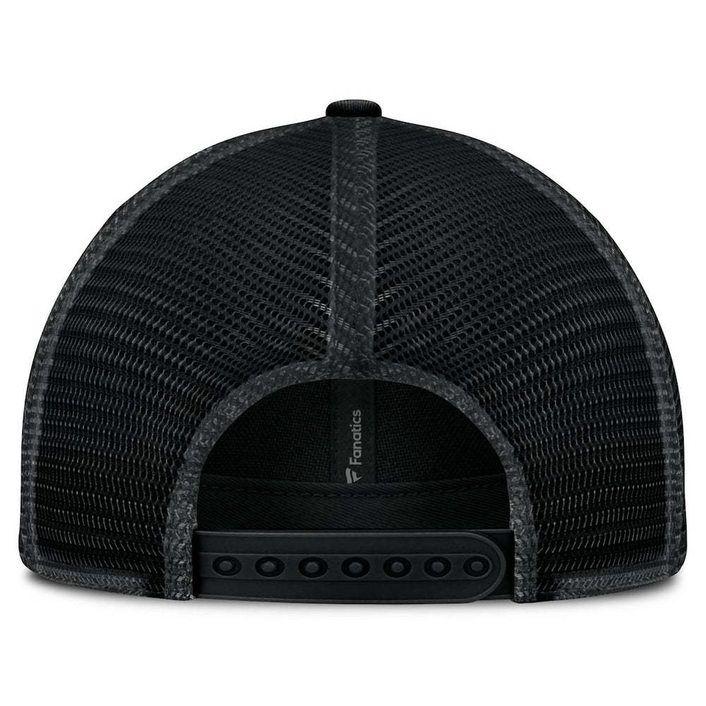 Las Vegas Raiders Basic Black on Black Trucker Adjustable Hat - Fanatics