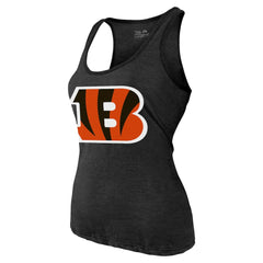 Joe Burrow Cincinnati Bengals Majestic Threads Women's Name & Number Tri-Blend Tank Top - Black - NFL
