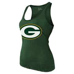 Jordan Love Green Bay Packers Majestic Threads Women's Name & Number Tri-Blend Tank Top - Green - NFL
