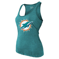 Tyreek Hill Miami Dolphins Majestic Threads Women's Name & Number Tri-Blend Tank Top - Aqua - NFL