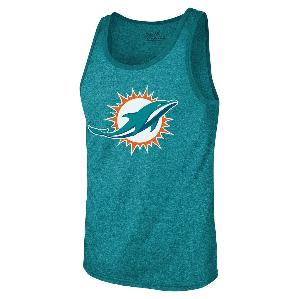 Tyreek Hill Miami Dolphins Majestic Threads Tri-Blend Player Name & Number Tank Top - Aqua - NFL