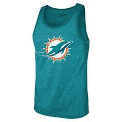 Tyreek Hill Miami Dolphins Majestic Threads Tri-Blend Player Name & Number Tank Top - Aqua - NFL