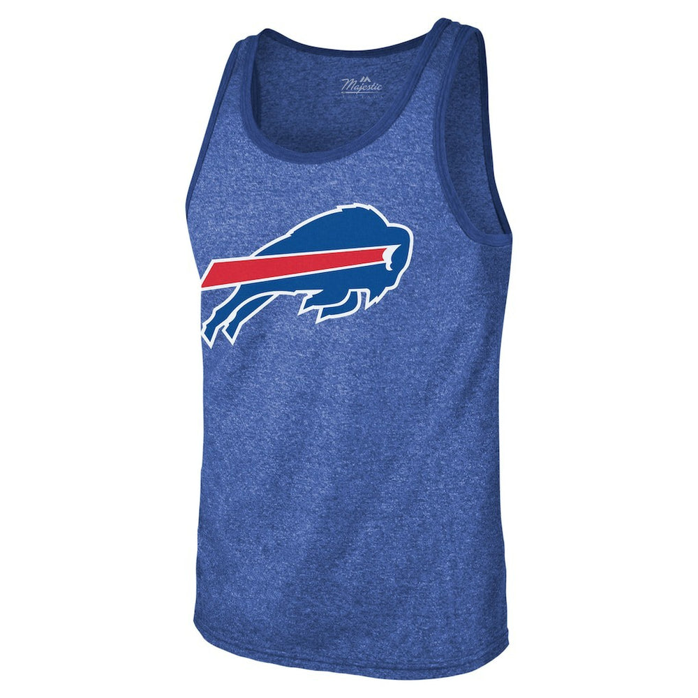 Josh Allen Buffalo Bills Majestic Threads Tri-Blend Player Name & Number Tank Top - Royal - NFL