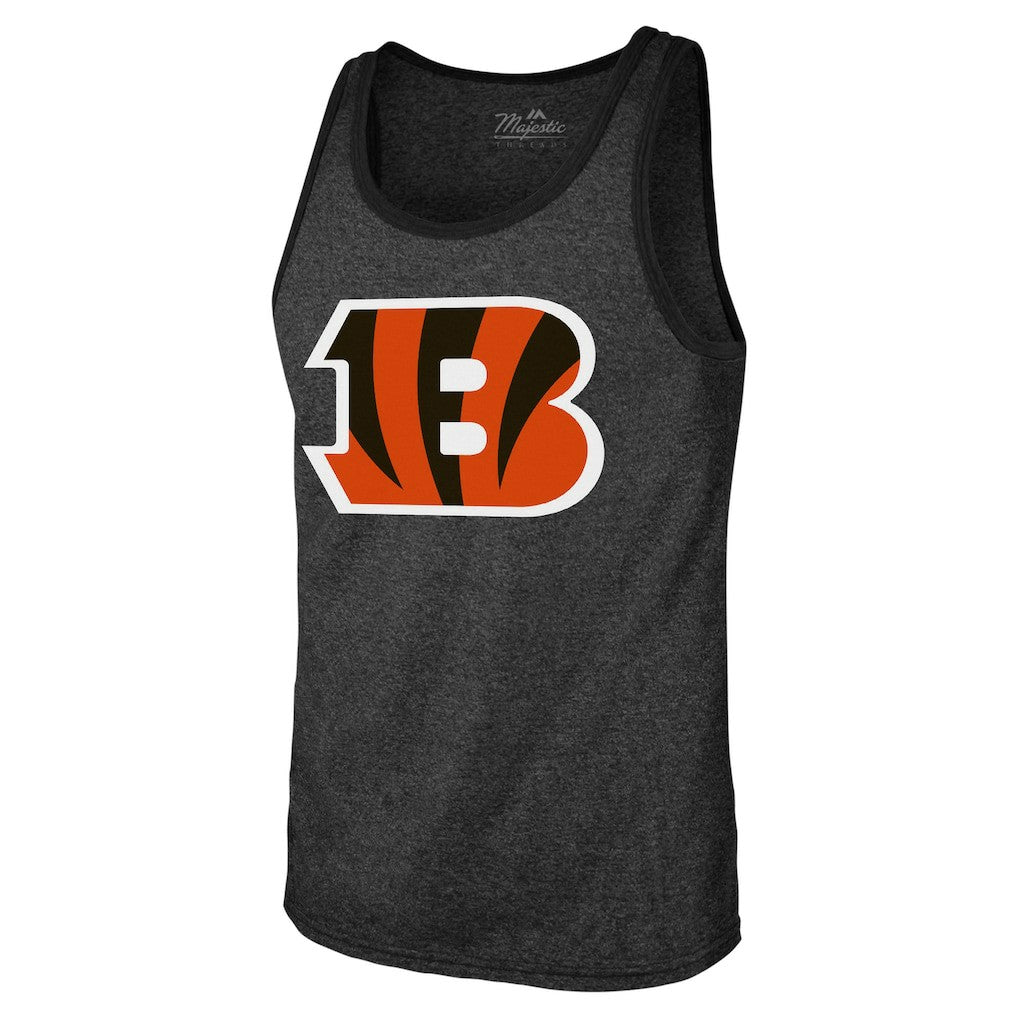 Joe Burrow Cincinnati Bengals Majestic Threads Tri-Blend Player Name & Number Tank Top - Black - NFL