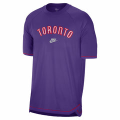 Nike Toronto Raptors 2024/25 Classic Edition Pregame Shooting T-Shirt Purple