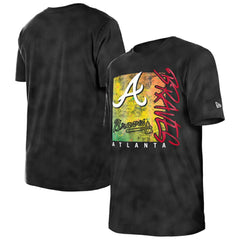 Atlanta Braves New Era Women's Sport Classics Enzyme Wash Oversized T-Shirt Outlet