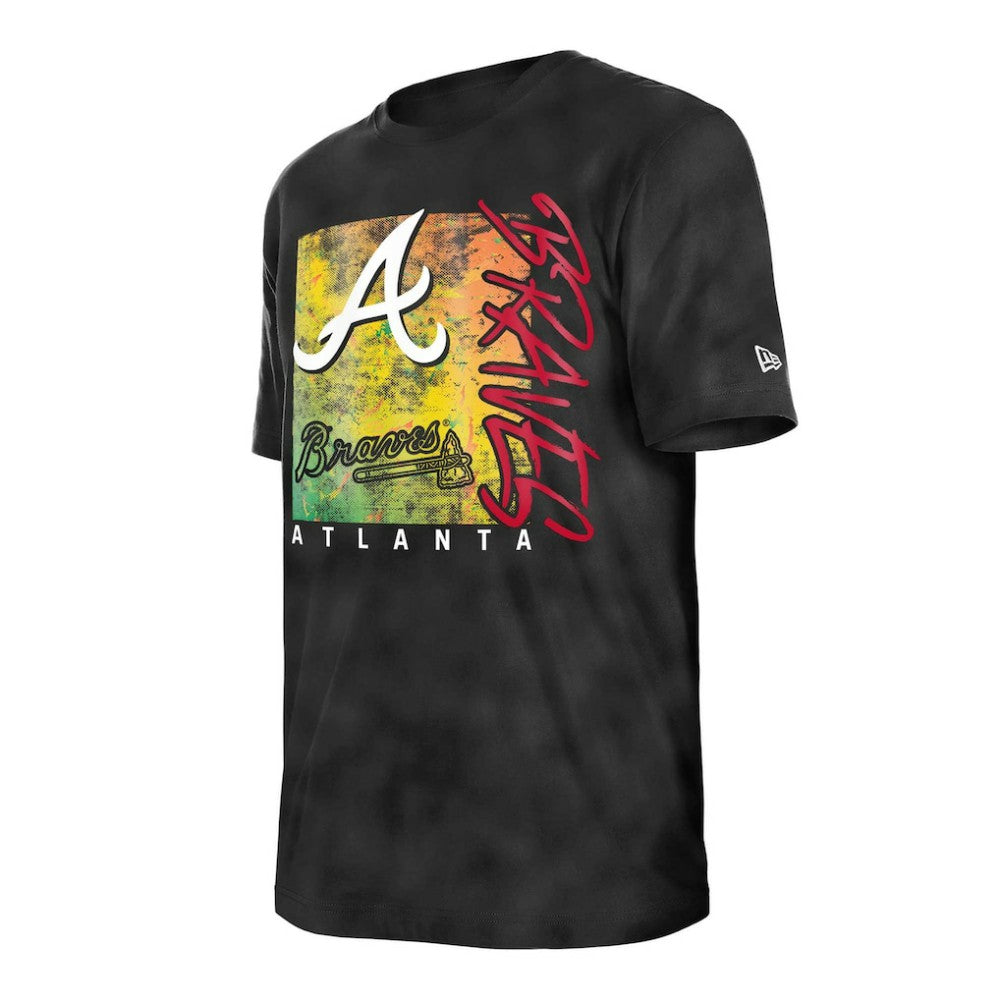 Atlanta Braves New Era Women's Sport Classics Enzyme Wash Oversized T-Shirt Outlet