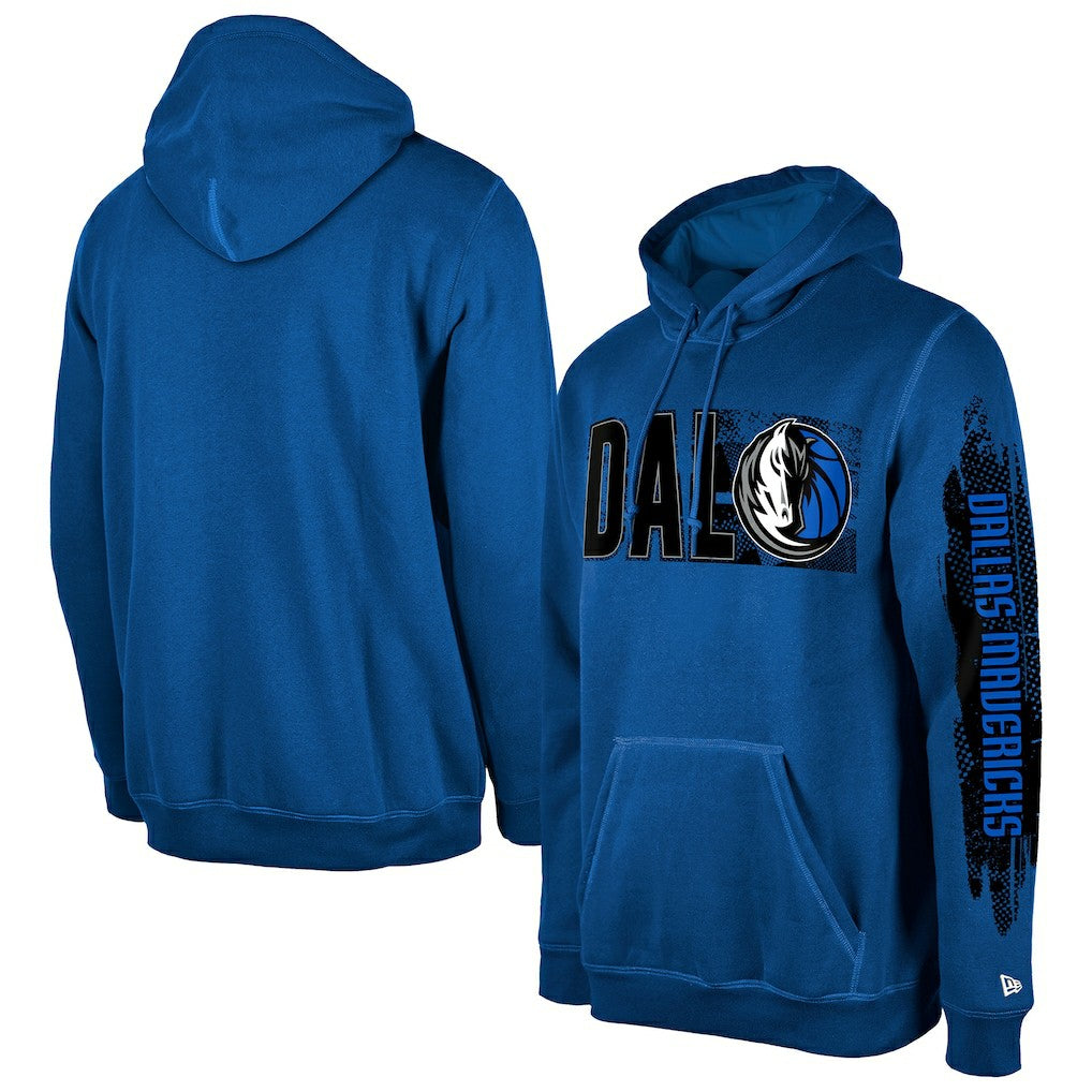 New Era Dallas Mavericks Tip-Off Collection Pullover Hoodie Blue