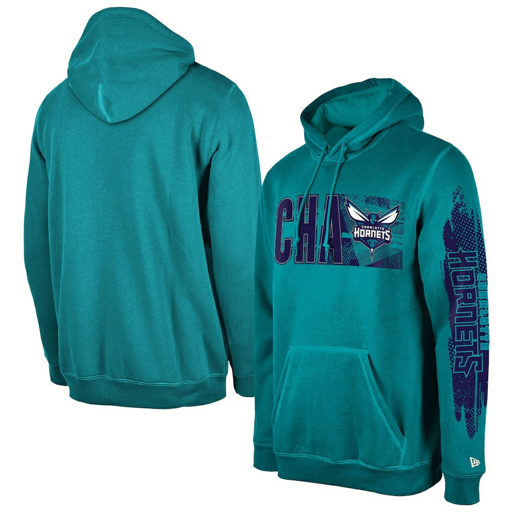 New Era Charlotte Hornets Tip-Off Collection Pullover Hoodie Teal