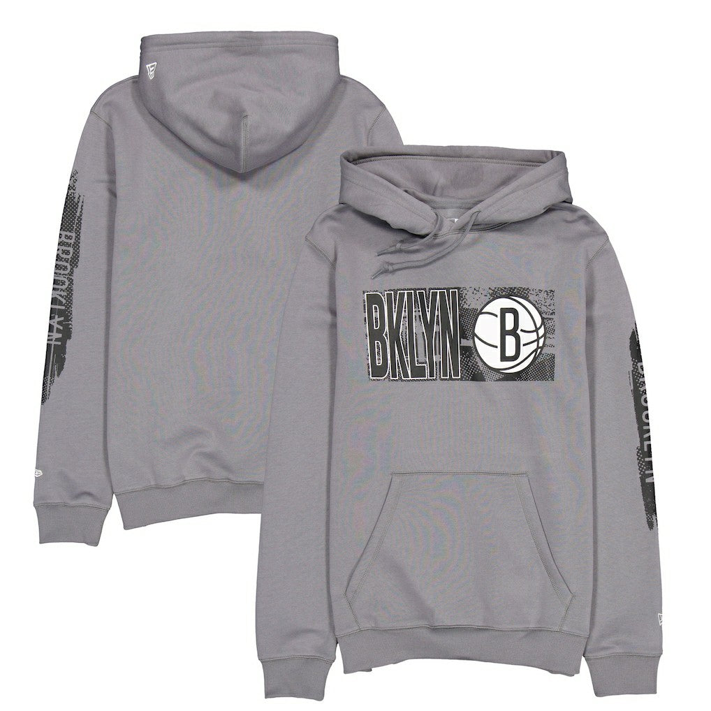 New Era Brooklyn Nets Tip-Off Collection Pullover Hoodie Charcoal