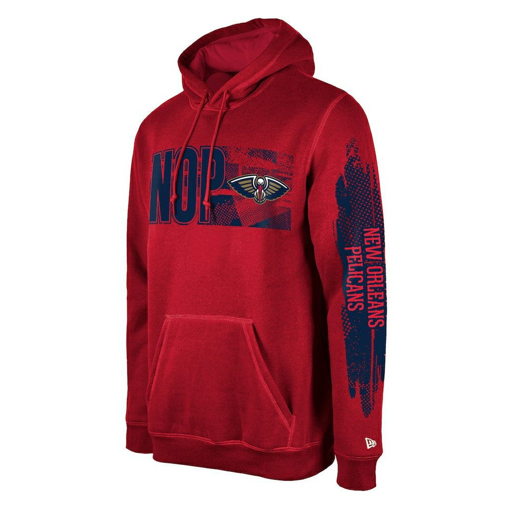 New Era New Orleans Pelicans Tip-Off Collection Pullover Hoodie Red