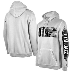 New Era Utah Jazz Tip-Off Collection Pullover Hoodie White