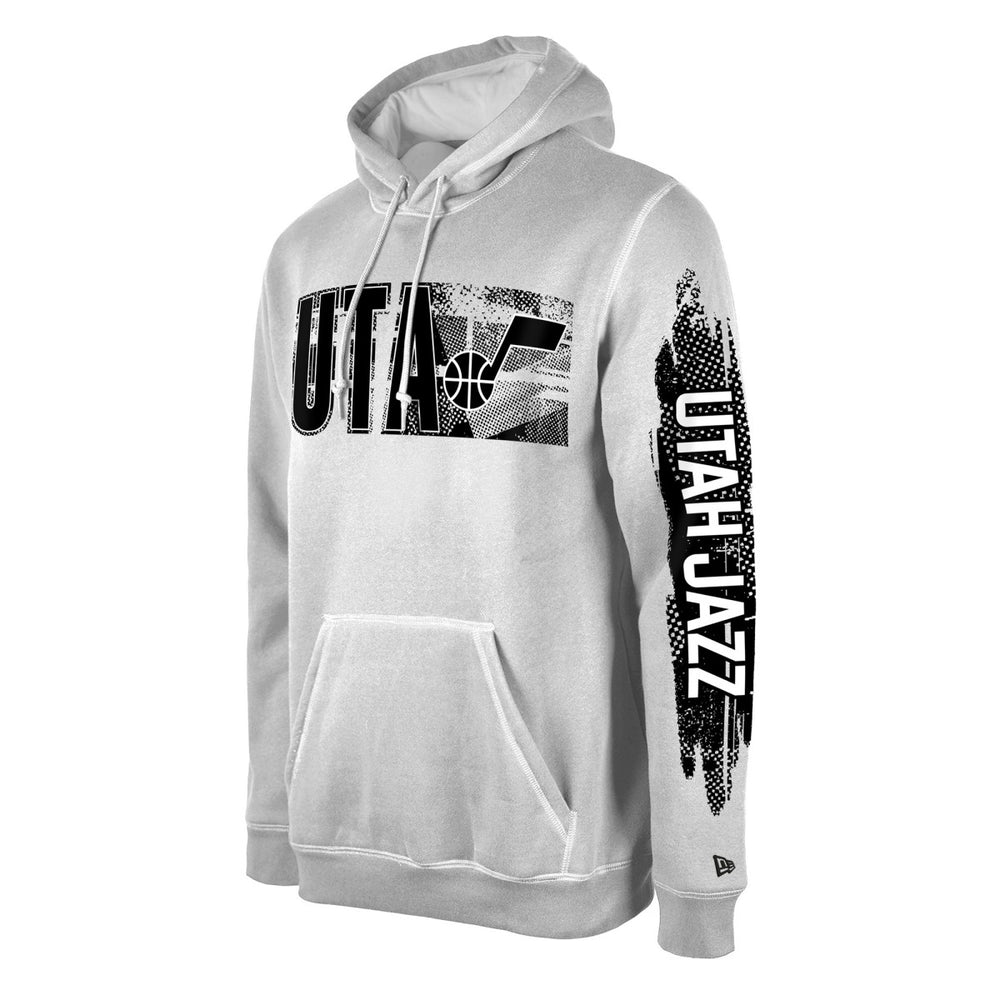 New Era Utah Jazz Tip-Off Collection Pullover Hoodie White