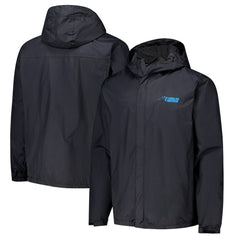 Carolina Panthers Dunbrooke Tropic Waterproof Packable Full-Zip Hoodie Jacket  - Black - NFL