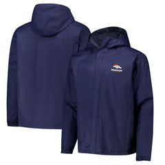 Denver Broncos Dunbrooke Tropic Waterproof Packable Full-Zip Hoodie Jacket  - Navy - NFL