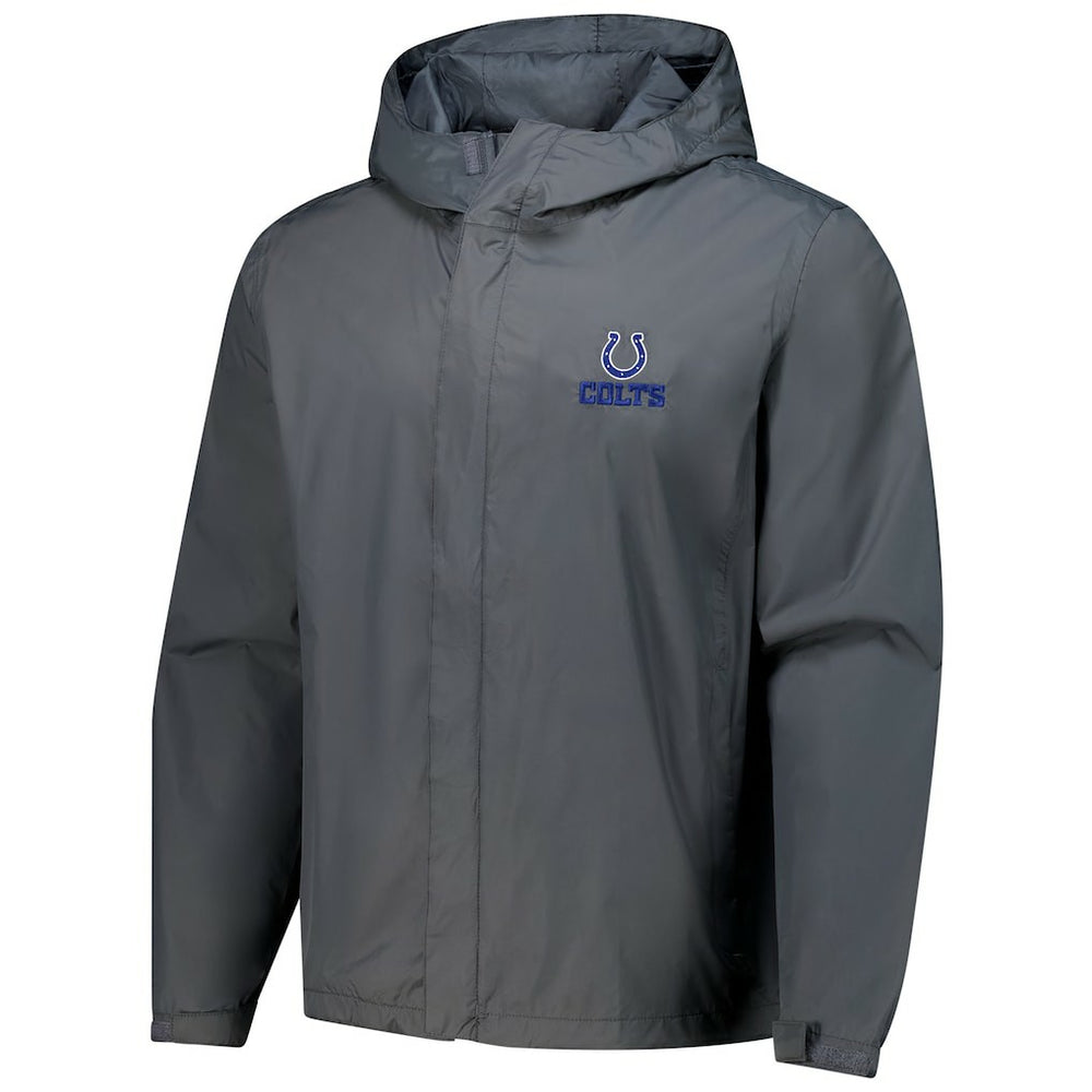 Indianapolis Colts Dunbrooke Tropic Waterproof Packable Full-Zip Hoodie Jacket  - Graphite - NFL