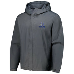 Indianapolis Colts Dunbrooke Tropic Waterproof Packable Full-Zip Hoodie Jacket  - Graphite - NFL