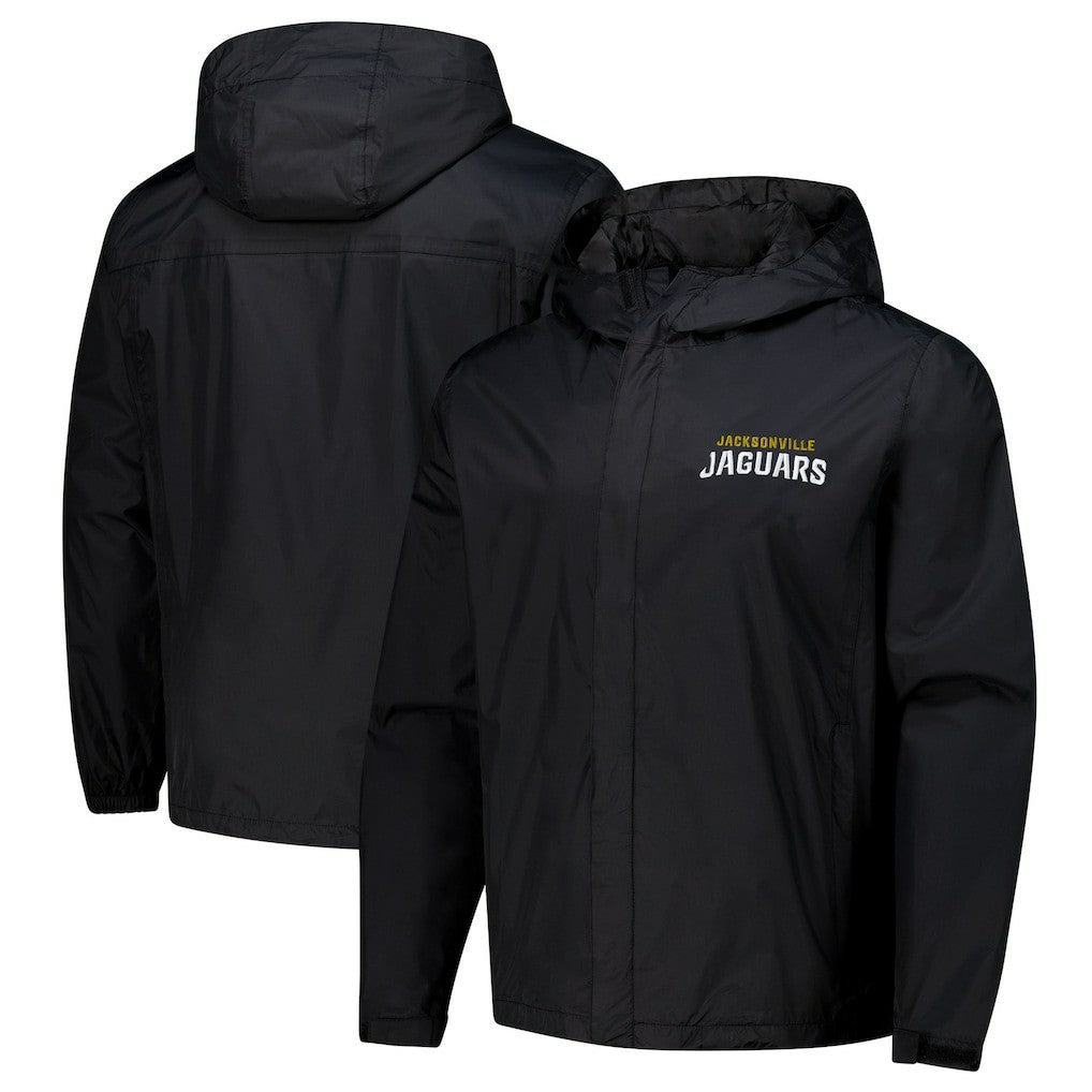 Jacksonville Jaguars Dunbrooke Tropic Waterproof Packable Full-Zip Hoodie Jacket  - Black - NFL