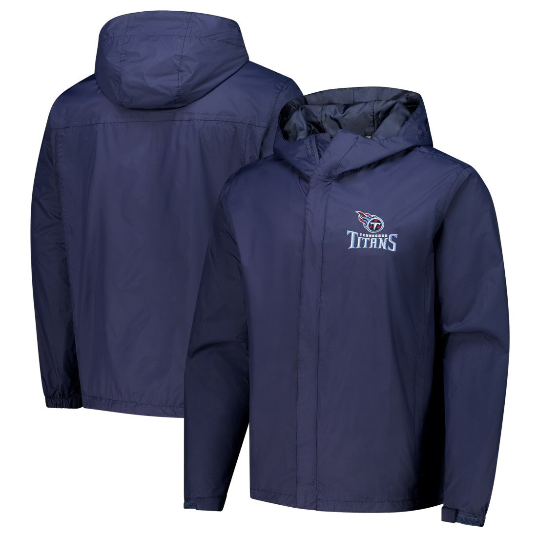 Tennessee Titans Dunbrooke Tropic Waterproof Packable Full-Zip Hoodie Jacket  - Navy - NFL